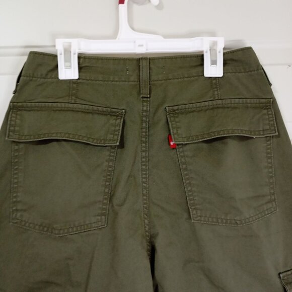 Levis 94 Baggy Cargo Pants Sz 29 Waist Relaxed Fit Adjustable Cuffs Casual Style - Picture 8 of 12